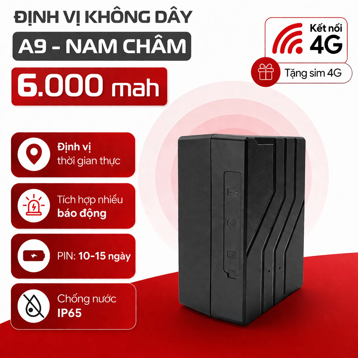 Định vị xe máy không dây A9