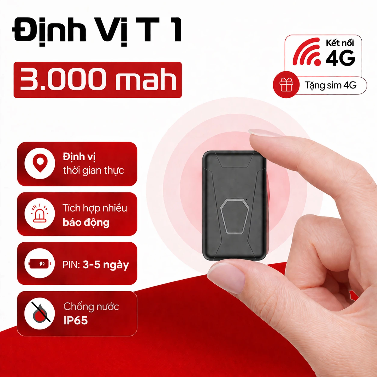 Định vị xe máy không dây T1