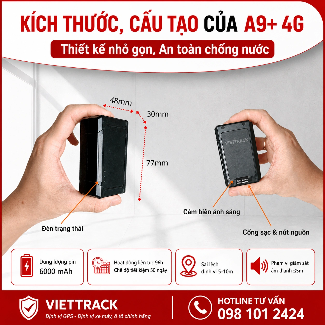 Kích thước và cấu tạo A9+ 4G